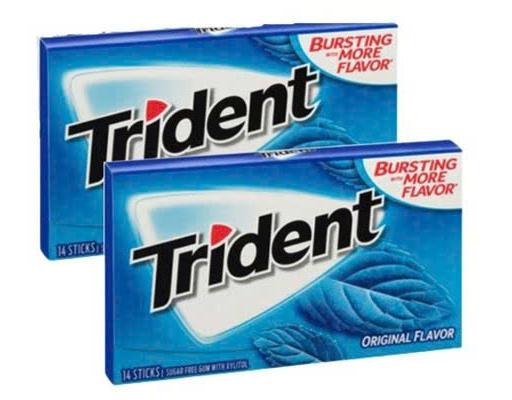 Kẹo Gum Không Đường Vị Nguyên Bản 50.4g Trident