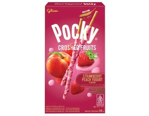 Bánh Que Pocky Trái Cây Nghiền Vị Sữa Chua Dâu Đào 38g Glico