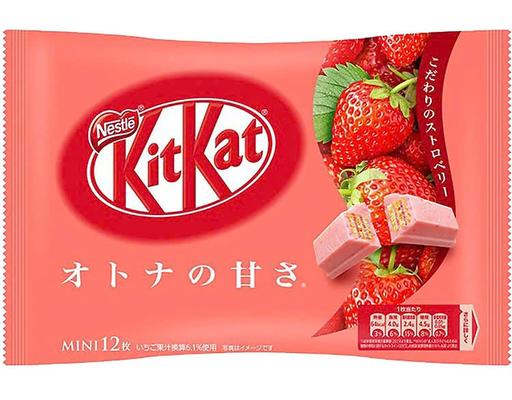 Bánh Kitkat Mini Vi Dau Strawberry 136g Kitkat