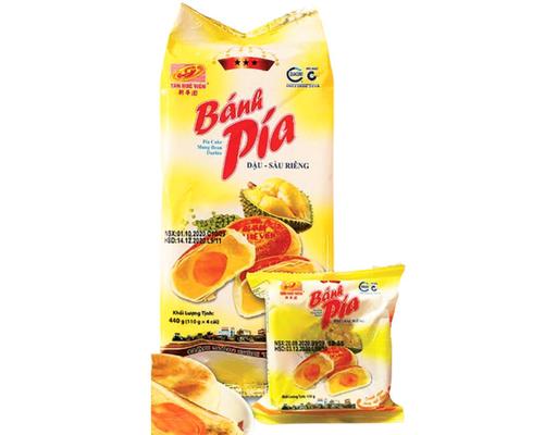 Bánh Pía Đậu Xanh Sầu Riêng 440g Tân Huê Viên