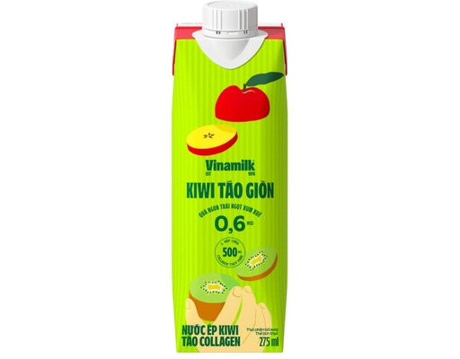 Nước Ép Kiwi Táo Collagen 275ml Vinamilk