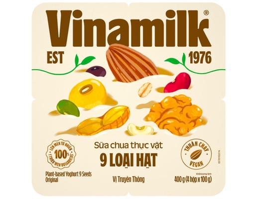 Lốc 4 Hộp Sữa Chua Ăn 9 Loại Hạt 100g Vinamilk