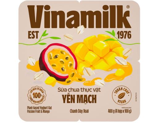 Lốc 4 Hộp Sữa Chua Ăn Yến Mạch Chanh Dây Xoài 100g Vinamilk