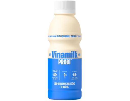 Sữa Chua Uống Men Sống Probi Ít Đường 400ml Vinamilk
