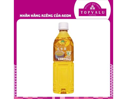 Trà Xanh Gạo Lứt Organic (Genmaicha) 525ml TOPVALU