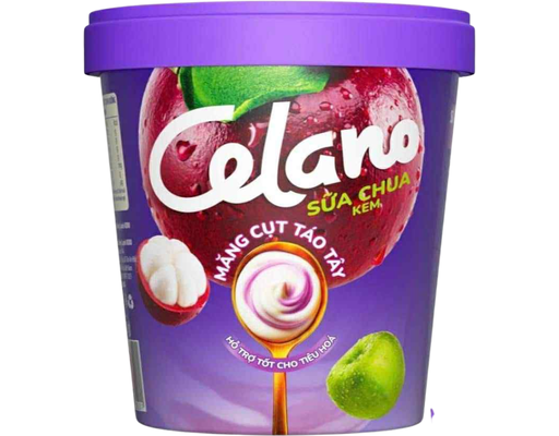 Kem Sữa Chua Măng Cụt Táo Tây 460ml Celano