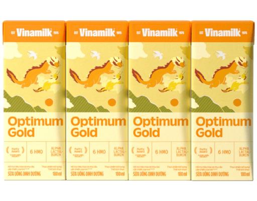 Lốc 4 Hộp Sữa Uống Dinh Dưỡng Vinamilk Optimum Gold 180ml Vinamilk
