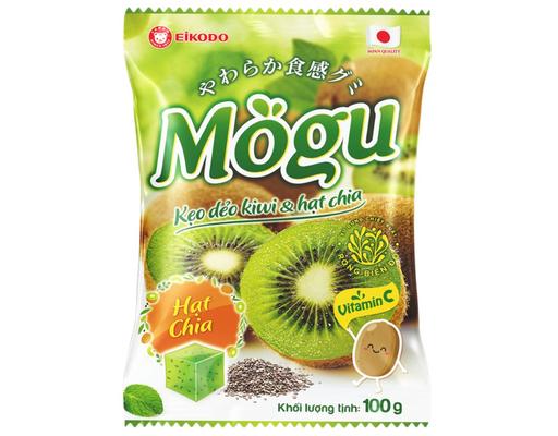 Kẹo Dẻo Vị Kiwi & Hạt Chia Mogu 100g Eikodo