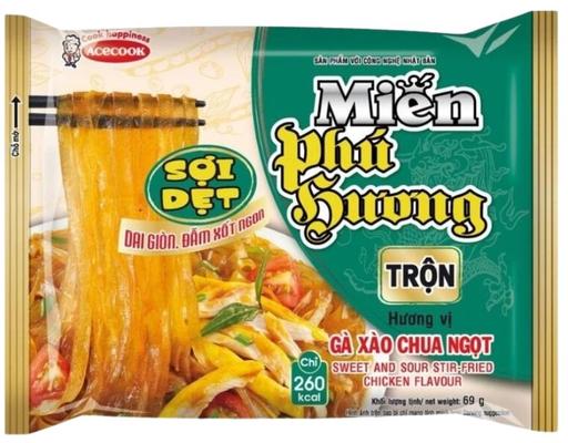 Miến Trộn Sợi Dẹt Gà Xào Chua Ngọt 60g Phú Hương