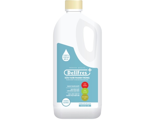 Sữa Tươi Thanh Trùng Không Đường 1.8L Delifres+