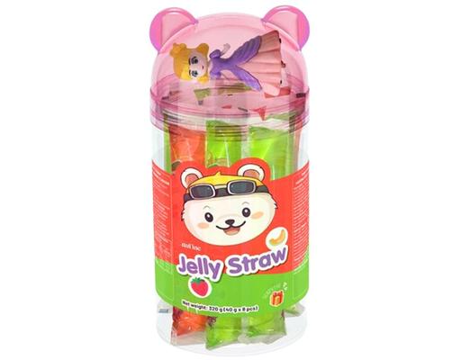 Thạch Rau Câu Dưa Lưới Và Dâu 320g Aufine