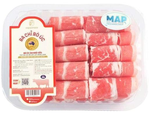 Thịt Ba Chỉ Bò Úc 300g Freshfoco