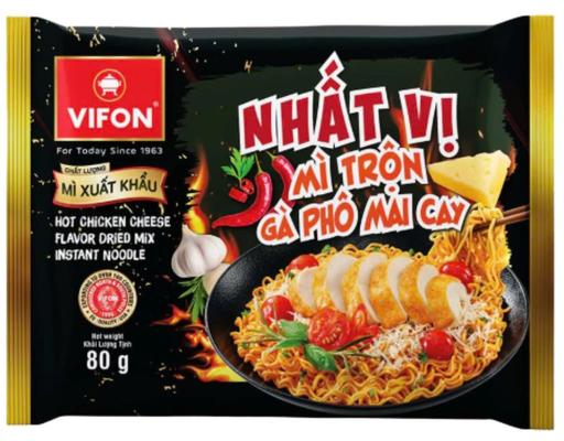 Mì Trộn Vifon Nhất Vị Gà Phô Mai Cay Gói 80g Vifon