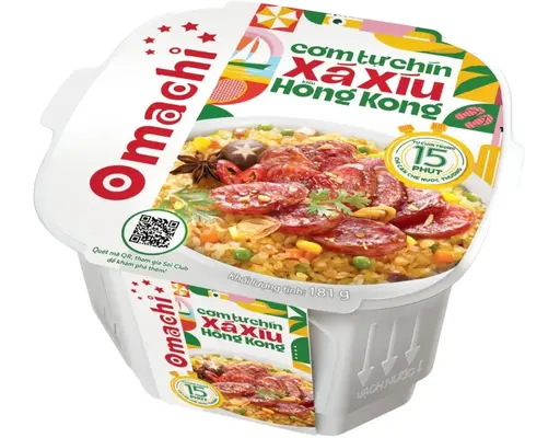 Cơm Xá Xíu Hong Kong Hộp 181g Omachi