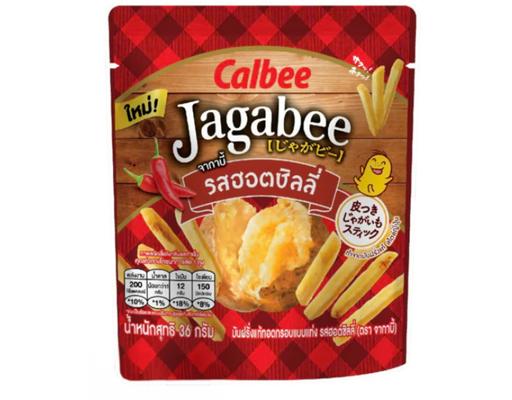 Snack Khoai Tây Jagabee Vị Ớt Cay 36g Calbee