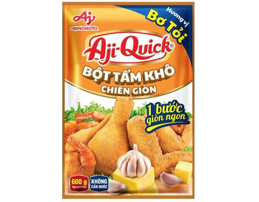 Bột Tẩm Khô Chiên Giòn Aji-Quick Vị Bơ Tỏi 42g Ajinomoto