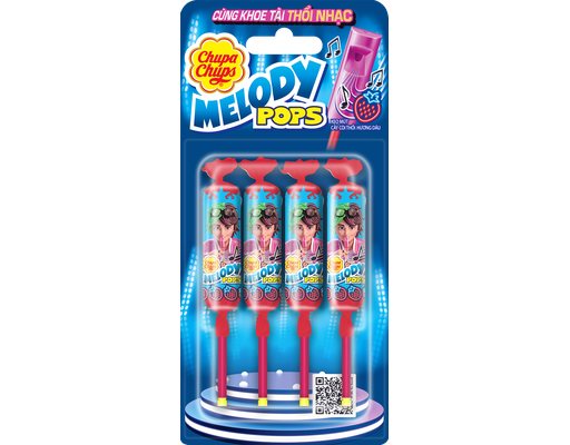 Kẹo Mút Còi Thổi Hương Dâu 60g Chupa Chups