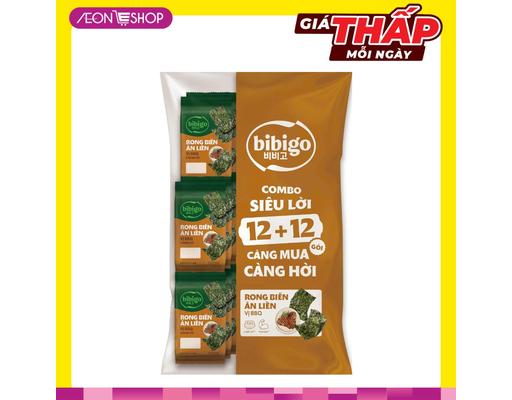 Rong Biển Ăn Liền Vị BBQ 4gx24 4gx24 Bibigo