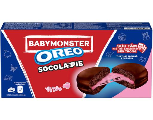 Bánh Socola Pie Cadbury Blackpink Vị Dâu 168g Oreo