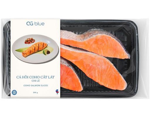 Cá Hồi Coho Chile Cắt Lát OG Blue 200g Hồn Việt