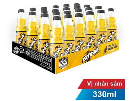 Thùng 24 Nước Tăng Lực Vàng Chai 330ml Sting