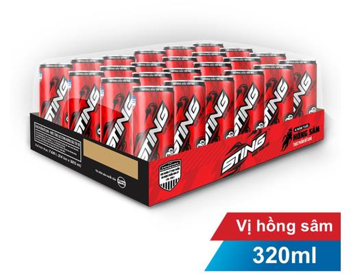Thùng 24 Lon Nước Tăng Lực Red Sleek 330ml Sting