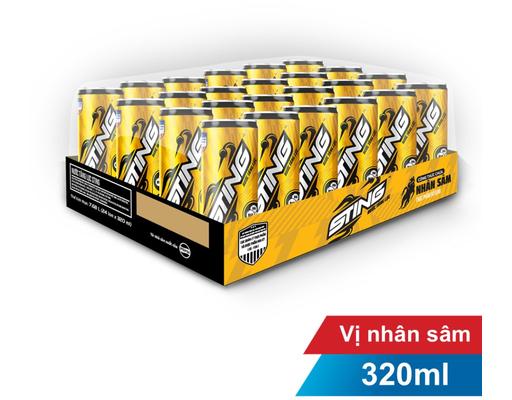 Thùng 24 Nước Tăng Lực Gold Lon 320/330ml Sting