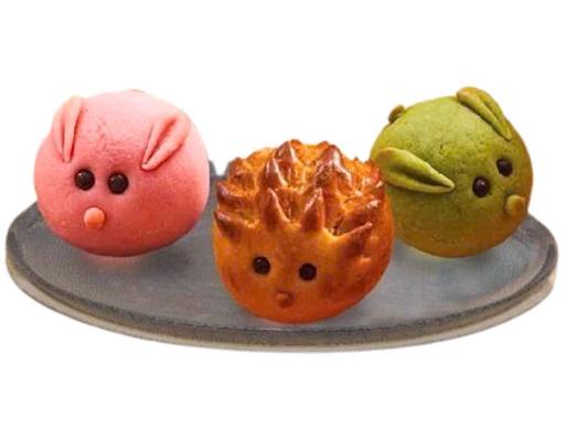 Bánh Nướng Trung Thu Hình Thú Nhân Đậu Xanh Trứng Muối 55g AEON DESSERT