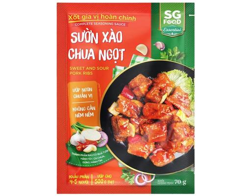 Xốt Gia Vị Hoàn Chỉnh Sườn Xào Chua Ngọt 70g SG Food