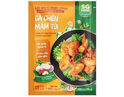 Xốt Gia Vị Hoàn Chỉnh Gà Chiên Mắm Tỏi 70g SG Food