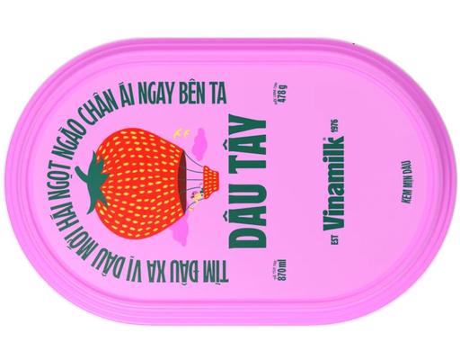 Kem Dâu 870ml Vinamilk