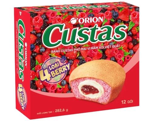Hộp 12 Cái Bánh Custas Cheese Berry 282g Orion