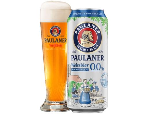 Bia Không Cồn Weissbier Lon 500ml Paulaner