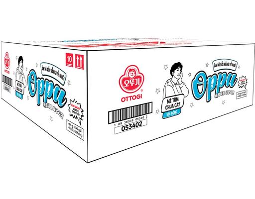 Thùng 30 Gói Mì Otoki Oppa Vị Tôm Chua Cay Gói 65g Otoki
