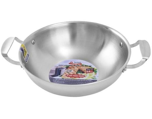 Chảo Sâu Inox 304 Ba Lớp Đáy Từ 28cm Ticook