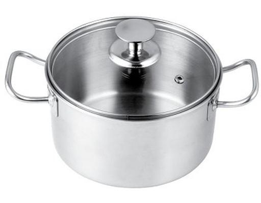 Nồi Inox 304 3 Lớp Nắp Kính Bếp Từ 24cm Ticook
