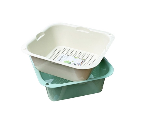 Bộ Thau Rổ Vuông 23cm Biohome