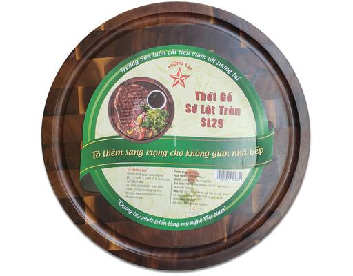 Thớt Gỗ Sớ Lật Tròn SL29 Gỗ Trường Sơn