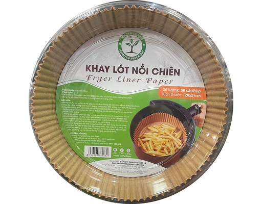 Giấy Nến Dùng Nồi Chiên Không Dầu 20x5cm 50 Cái/1 Hộp Xuân Hoa