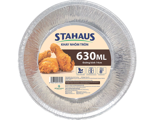 Khay Nhôm Tròn 630ml Stahaus