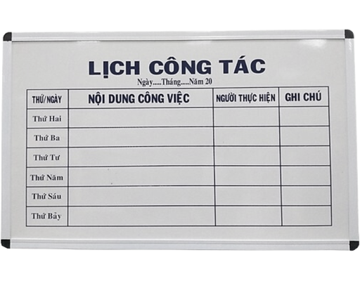 [Đặt Trước] Bảng Lịch Công Tác 60X100cm BAVICO