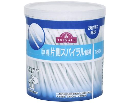 Tăm Bông 1 Đầu Xoắn 180 Cây TOPVALU