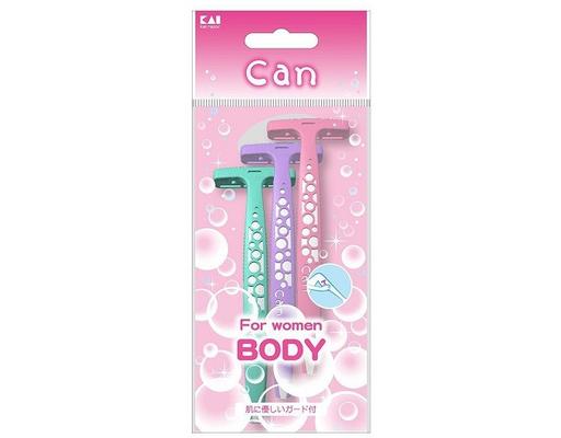Dao Cạo Body Thân Nhựa Có Lưới CBT-3P 3 Cây KAI