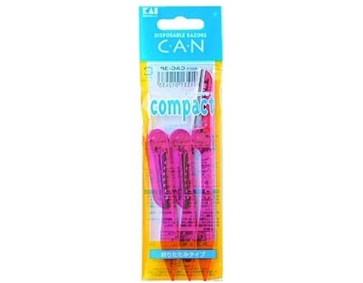 Dao Cạo Lông Mặt Thân Nhựa CAC-3P 3 Cây KAI