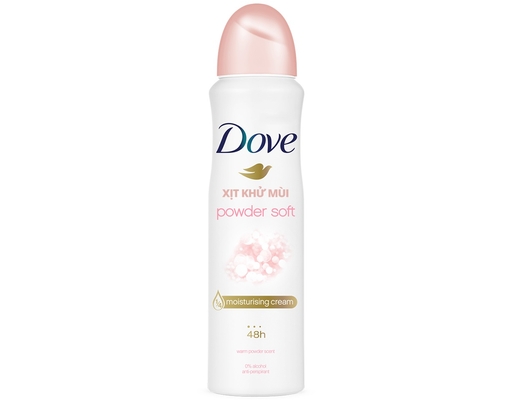 Xịt Khử Mùi Powder Soft Phấn Thơm Sáng Mịn Da 150ml Dove