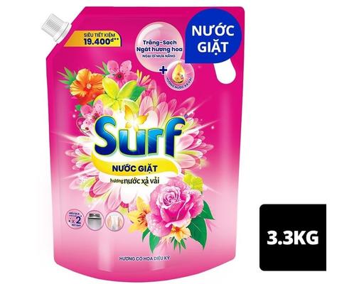 Nước Giặt Trắng Sạch Hương Hoa Cỏ Diệu Kỳ 3.3kg Surf