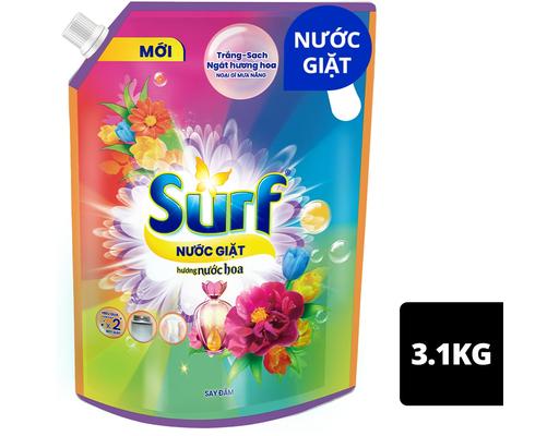 Nước Giặt Trắng Sạch Thơm Hương Nước Hoa 3.1kg Surf