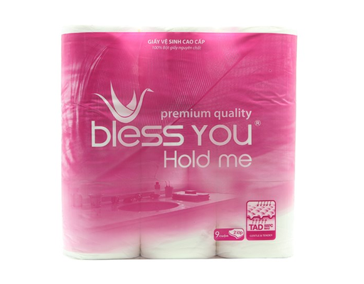 Giấy Vệ Sinh Hold Me 9 Cuộn Bless You