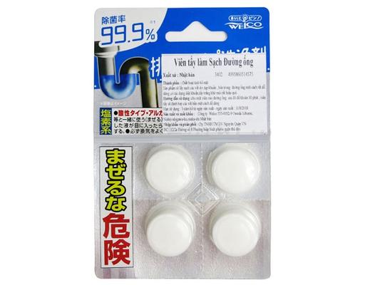 Viên Làm Sạch Đường Ống - 22g (4 Viên) Welco
