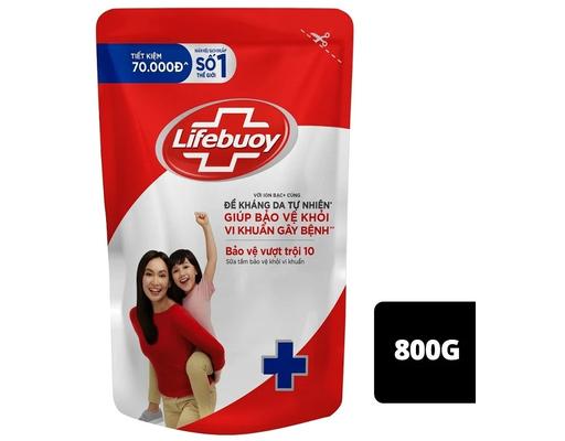 Sữa Tắm Bạc Bảo Vệ Diệt Khuẩn Vượt Trội 10 800g Lifebuoy